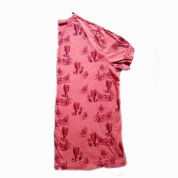 Men's XXL Salmon Colored Cactus Shirt - Picture 1 of 4